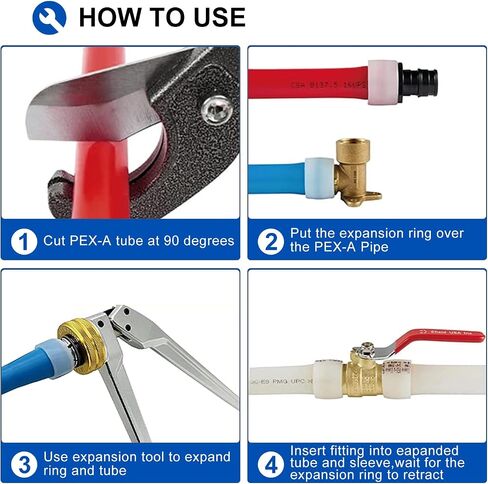 EFIELD 3/4 Inch 100 ft Pex A Pipe/Tubing BLUE Color for Potable Water-Plumbing Application with a Pipe Cutter in Saudi Arabia