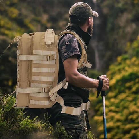 Military Tactical Backpack Waterproof 40L Large Army 3 Day Bug Out Bag Assault Pack Molle Rucksack and Tactical Gear Bag in Kuwait