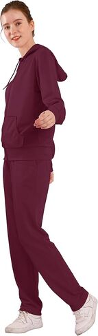 TanBridge Sweatsuits للنساء مجموعة 2 قطعة الدعاوى المسار زمم هوديي وبنطلون مطابقة الركض للنساء in Kuwait