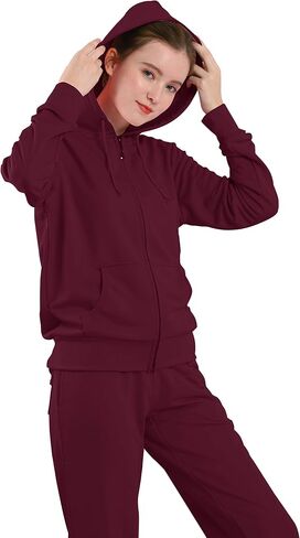 TanBridge Sweatsuits للنساء مجموعة 2 قطعة الدعاوى المسار زمم هوديي وبنطلون مطابقة الركض للنساء in Kuwait