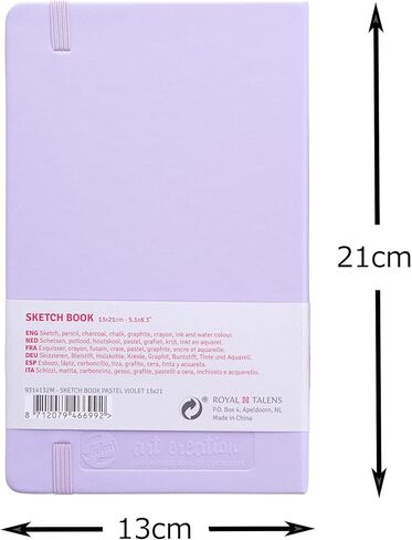 Talens Art Creation Sketchbook 80 Sheets, 12 cm x 12 cm, Pink Champagne, 8712079468064 in Kuwait