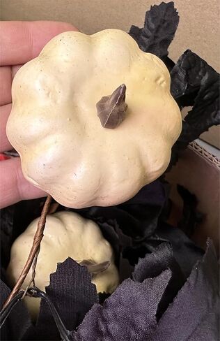 YHNJI 5.9ft سقوط أوراق القيقب إكليل، سقوط إكليل، عباد الشمس الاصطناعي اليقطين مابل ليف فاينز لعيد الشكر، عشاء، مدفأة، باب، إطار، مدخل، خلفية، ديكور in Kuwait