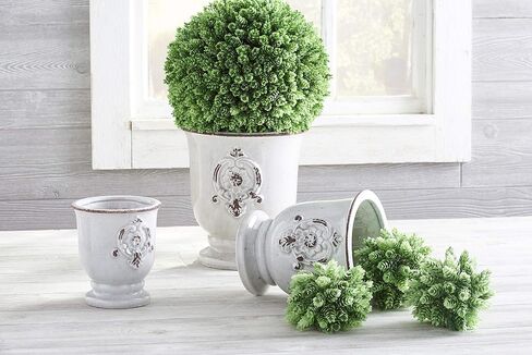 K&K Interiors 6 Inch Pineapple Grass Ball, Green in Saudi Arabia