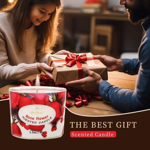 HOME & RELAX 24 عبوة من الشموع الزجاجية المعطرة، شموع صغيرة بكميات كبيرة، شموع معطرة للمنزل، شموع كبيرة، شموع معطرة قوية مع 6 نكهات زهور، هدايا عيد الأم in Saudi Arabia