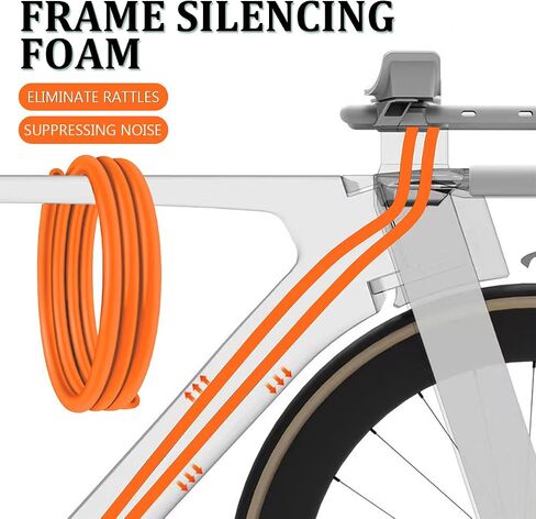 10m Bike Frame Internal Housing Damper, Sound Insulation Foam Sleeve Bike Brake Cable Housing 6mm Bike Brake Variable Speed Line Tube,Black in Saudi Arabia