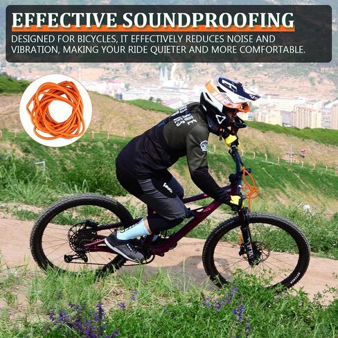 10m Bike Frame Internal Housing Damper, Sound Insulation Foam Sleeve Bike Brake Cable Housing 6mm Bike Brake Variable Speed Line Tube,Black in Saudi Arabia