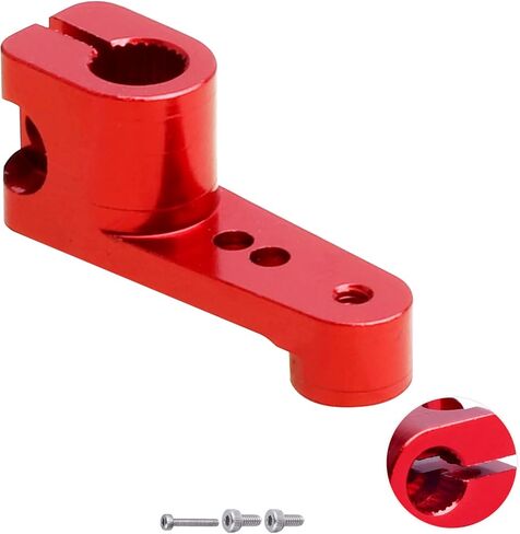 Aluminum Steering Servo Arm Servo Horn for Axial SCX24 Servo AS-1 AXI31619 (Black) in Saudi Arabia