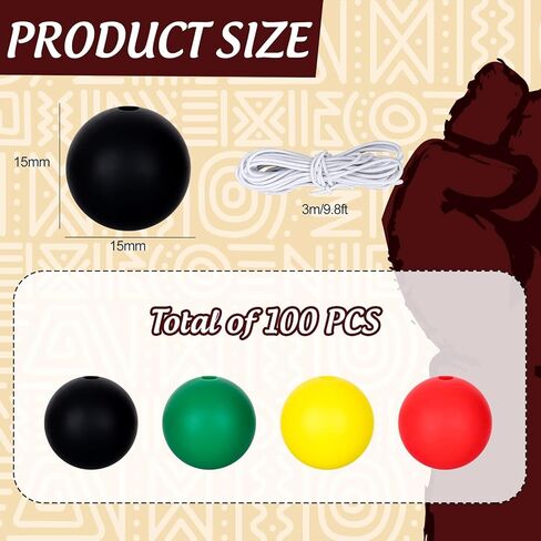 Whaline 100Pcs St. Patrick's Day Silicone Beads Round Shaped Silicone Loose Beads Green White Spacer Beads for Irish Holiday DIY Crafts Necklace Bracelet Jewelry Keychain Making Home Decor, 4 Colors in Saudi Arabia