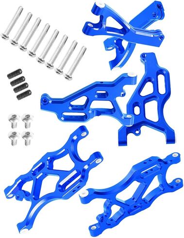 RC Upgrades Part A Arms for 1/7 Arrma Felony 6S BLX,Limitless 6S BLX Infraction 6S BLX,1/8 Arrma Typhon 6S,6pcs Aluminum Front & Rear Suspension A Arms Set,Black in Kuwait