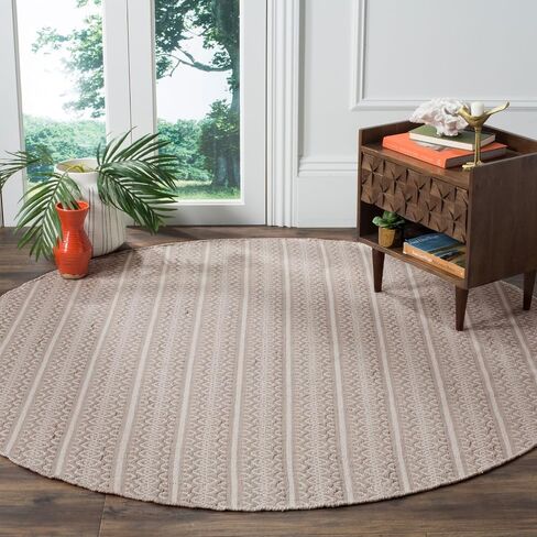 SAFAVIEH Montauk Collection Runner Rug - 2'3" x 8', Ivory & Black, Handmade Flat Weave Boho Farmhouse Cotton, Ideal for High Traffic Areas in Living Room, Bedroom (MTK341D) in Saudi Arabia