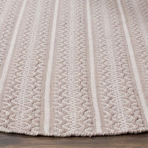 SAFAVIEH Montauk Collection Runner Rug - 2'3" x 8', Ivory & Black, Handmade Flat Weave Boho Farmhouse Cotton, Ideal for High Traffic Areas in Living Room, Bedroom (MTK341D) in Saudi Arabia