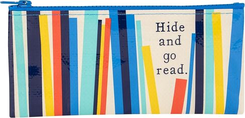 Blue Q Probably Technically a Genius Pencil Case Chunky Zipper, Stury and Easy-to-Wipe-Clean, 4.25" h x 8.5" w, Made from 95% Recycled Material. in Kuwait