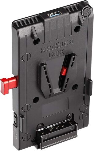 HEDBOX UNIX-4X - V-Mount Battery Adapter Plate, 3X D-Tap & USB, with Power Out Cable - 4-Pin XLR Connector in Kuwait