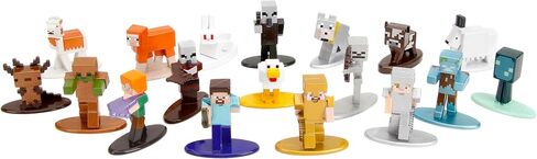 مجسمات شخصيات ماين كرافت كيفز اند كليفس 1.65 انش، 18 قطعة من السلسلة 8، العاب للاطفال والكبار in Kuwait