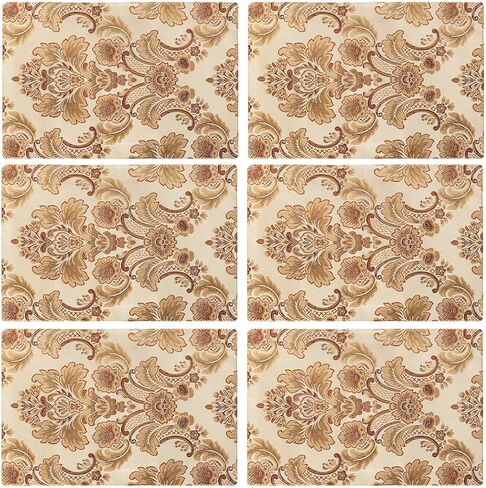 Grelucgo Large Luxury Thick Lined Damask Table Runners with Multi-Tassels (12x120 inch) in Saudi Arabia