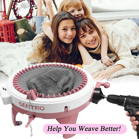 محول UGpine لآلة الحياكة للحفر، محول طاقة متماسك سريع لـ Sentro 22 Sentro 40 وSentro 48 Jamit Crank Handle محول مع مرفق مفك براغي من الفولاذ السداسي (وردي) in Kuwait