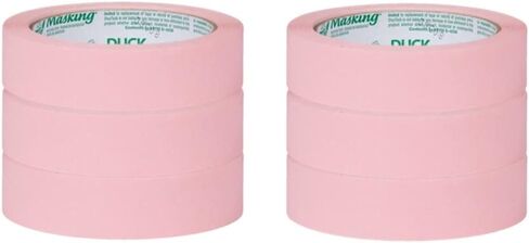 Duck Brand Color Masking Tape, Pink, .94 in. x 30 yd, 6 Rolls in Saudi Arabia