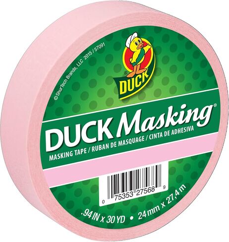 Duck Brand Color Masking Tape, Pink, .94 in. x 30 yd, 6 Rolls in Saudi Arabia