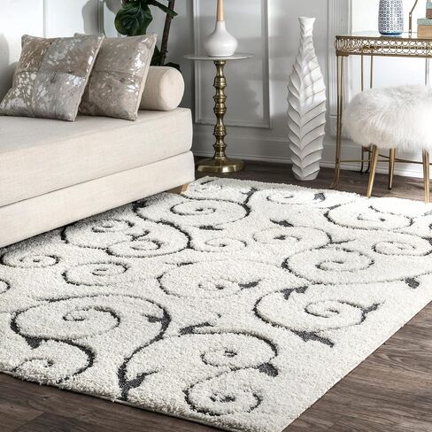 سجادة منطقة NuLOOM Maisha المعاصرة، مقاس 5 بوصات، كريمية in Kuwait