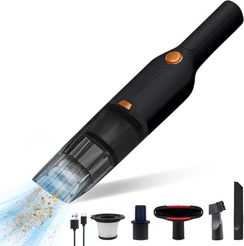 Mini Vacuum Cleaner, Handheld Vacuum Cordless with13KPA Suction Brushless Motor, 1.25lbs Ultra-Lightweight, LED Light, Portable Vacuum for Car & Home Cleaning (Grey) in Saudi Arabia