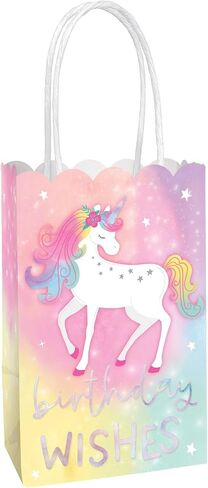 Gabby's Dollhouse Paper Party Kraft Bags - 8.25" x 5.25" x 3" | Multi-color | Pack of 8 in Kuwait