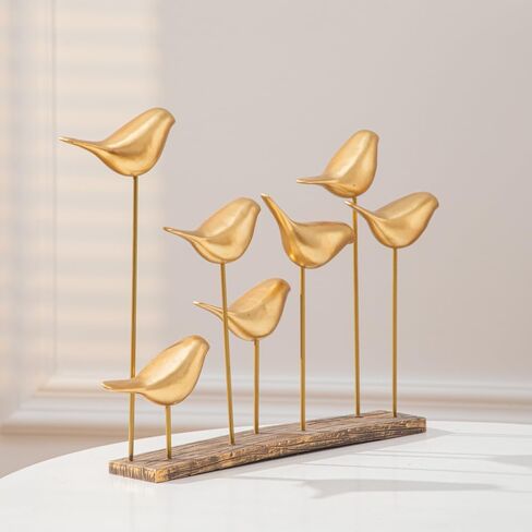 Anding White Bird Sculptures Decorative Accessories, Small Animal Statues, Modern Home Decoration, Bird Sculptures, Coffee Table, Shelf Knickknacks (A51524 White Bird) in Saudi Arabia