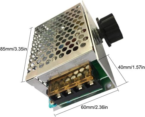 YXQ 4000W Motor Speed Control High Power SCR Electronic Regulator AC 10-220V Adjustable Voltagefor Appliances Dimmer Thermostat in Saudi Arabia