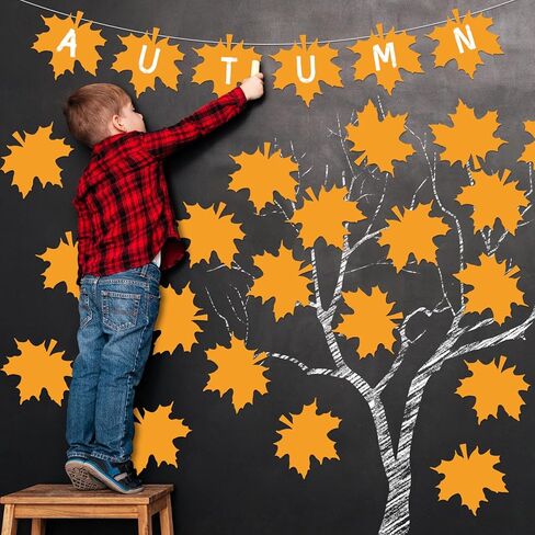 Whaline 50Pcs Fall Cutouts Pumpkins Cut Outs with Glue Point Orange Color Autumn Pumpkin Cardboard Paper Cutting Decoration for Fall Thanksgiving Halloween Classroom Bulletin Border Decor DIY Crafts in Saudi Arabia