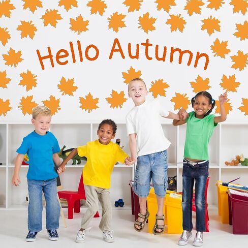 Whaline 50Pcs Fall Cutouts Pumpkins Cut Outs with Glue Point Orange Color Autumn Pumpkin Cardboard Paper Cutting Decoration for Fall Thanksgiving Halloween Classroom Bulletin Border Decor DIY Crafts in Saudi Arabia