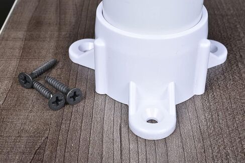 أغطية براغي الطاولة تركيبات PVC، شفة PVC لـ 1-1/4 بوصة جدول 40 أنبوب PVC، مشاريع حامل قضيب PVC DIY، براغي تثبيت متضمنة، درجة الأثاث [10 عبوات] in Kuwait