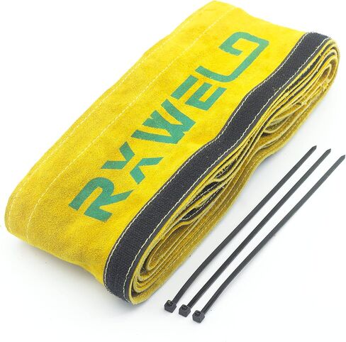 RX WELD Dark Grey TIG Welding Torch Cable Cover Flame-Resistant Leather Kevlar Stitched,MIG/Plasma Cable Sleeves Tig Cover,137'' in Saudi Arabia