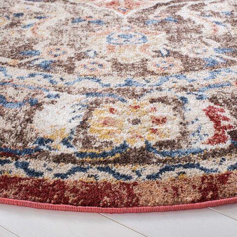SAFAVIEH Bijar Collection 2'3" x 6' Brown / Rust BIJ648D Traditional Oriental Distressed Non-Shedding Living Room Entryway Foyer Hallway Bedroom Runner Rug in Saudi Arabia