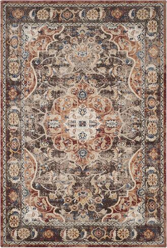 SAFAVIEH Bijar Collection 2'3" x 6' Brown / Rust BIJ648D Traditional Oriental Distressed Non-Shedding Living Room Entryway Foyer Hallway Bedroom Runner Rug in Saudi Arabia