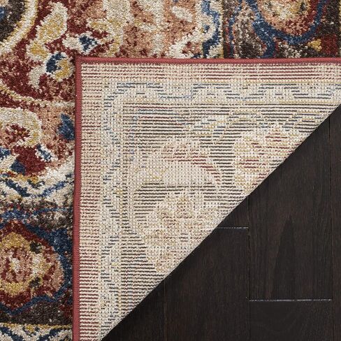 SAFAVIEH Bijar Collection 2'3" x 6' Brown / Rust BIJ648D Traditional Oriental Distressed Non-Shedding Living Room Entryway Foyer Hallway Bedroom Runner Rug in Saudi Arabia