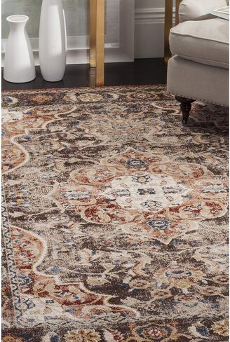 SAFAVIEH Bijar Collection 2'3" x 6' Brown / Rust BIJ648D Traditional Oriental Distressed Non-Shedding Living Room Entryway Foyer Hallway Bedroom Runner Rug in Saudi Arabia