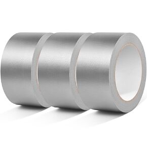 Black Duct Tape Heavy-Duty Waterproof Duct Tape- Strong Adhesive, Waterproof, Residue-Free, 2 Inches x 22 Yards, for Repairs and Industrial Use (3-Pack)