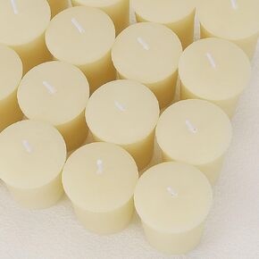 Beeswax Votive Candles Bulk-Pack of 10,Pure Natural Beeswax,Handmade candles Gift Set for Holiday, Wedding,Party