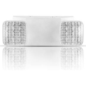 OSTEK LED Emergency Exit Lighting Fixtures with 90 Minutes Long Backup Batteries， US Standard Adjustable Integrated LED Emergency Light，ABS Fire Resistance (1 Pack)