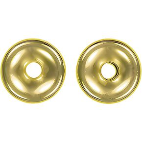 uGems Rose Gold Fill Round Smooth Plain Bead 0.100" Holes 10mm (2) in Kuwait