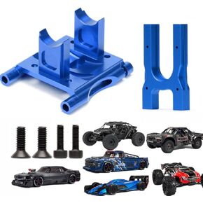 Aluminum Center Diff Cover Mounts Upgrades Part for ARRMA 1/8 Typhon/Kraton/Outcast/Notorious/Talion 6S BLX,1/7 Mojave/Felony/Infraction/Fireteam 6S BLX #ARA320499 (Navy Blue)