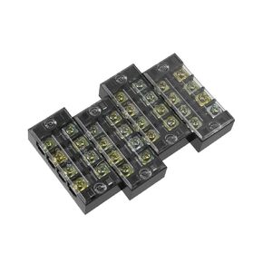 uxcell 4Pcs 4 Positions Dual Rows 600V 35A Wire Barrier Block Terminal Strip TB-3504L