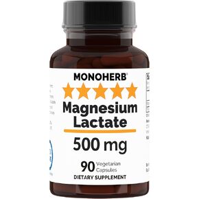 Magnesium Lactate 500 mg - 90 Vegetarian Capsule