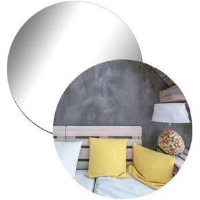XZJMY 3 Pack Self Adhesive Acrylic Mirror,7.8 x 11.8 Inch Non Glass Mirror Tiles,Plastic Mirror Sheets Wall Stickers,2MM Thick Mirror,Frameless Small Mirror for Home Wall Decor