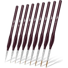 Mr. Pen- Miniature Paint Brushes, 9 Pcs, Detail Paint Brush Set, Fine Paint Brush, Mini Paint Brushes, Thin Paint Brushes, Tiny Paint Brushes, Micro Paint Brush, Fine Point Paint Brush