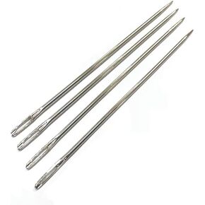 ابر خياطة يدوية مستقيمة بطول 12 انش بسمك 3 ملم، ابر خياطة بعين كبيرة لخياطة النسيج والحواف والخياطة من خلال الحشو والمشاريع الفنية، 6 قطع in Kuwait