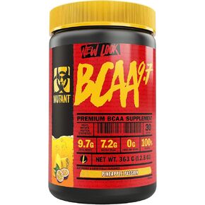 Mutant BCAA 9.7 Supplement BCAA Powder with Micronized Amino Energy Support Stack, 348g - Blue Raspberry