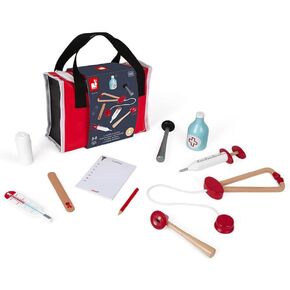 Janod Doctor's Suitcase - Play Set with 10 Accessories - Ages 3+ - J06513