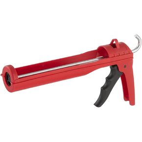 INTERTOOL Drip-Free Hand Caulking Gun, 10 oz. Tube, 10:1 Thrust Ratio, Lightweight Durable Body, Smooth Rod, Quiet Ratcheting HT-0027