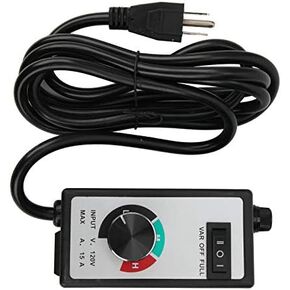 YWBL-WH Electronic Fan Speed Controller Variable Adjuster 120V 1500W 15A US Plug 2 Meter Cord, Motor Equipment Accessories