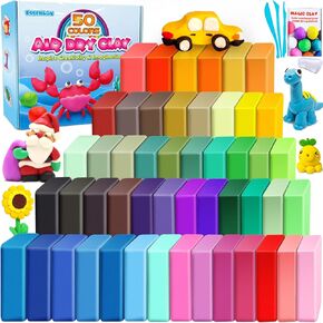 Air Dry Clay 88 Colors, Modeling Clay for Kids, DIY Molding Magic Clay, Gift for Kids